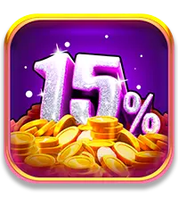 15% More Coins