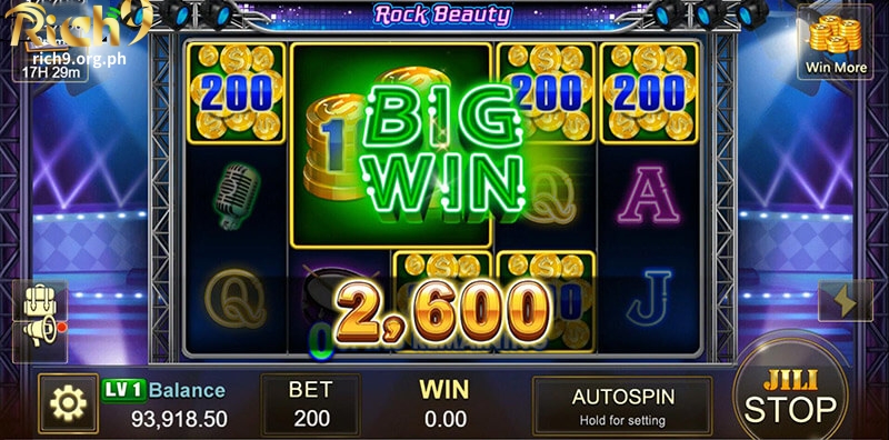 Rock Beauty Slot Bonus Game