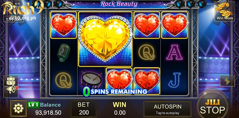 Rock Beauty Slot Bonus Game